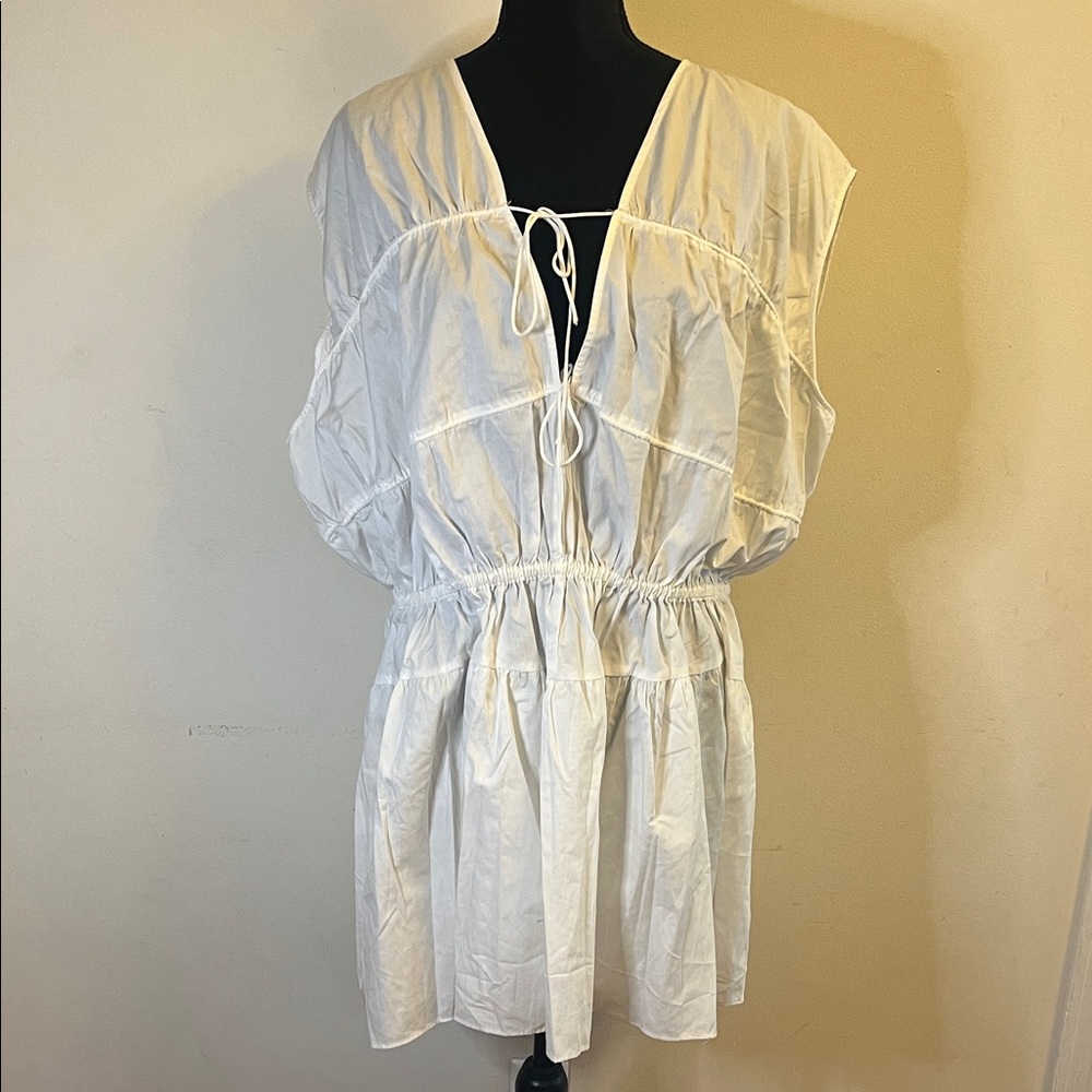 HM Drawstring-Detail Poplin Dress.